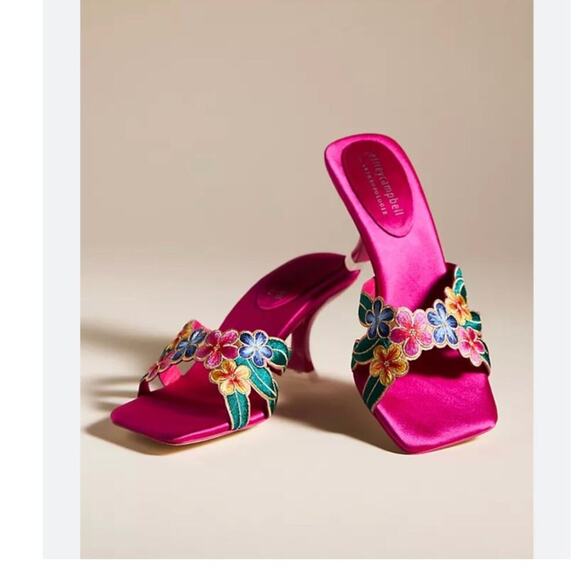 Anthropologie Shoes - Anthropologie Flora Heels in Bright Pink.